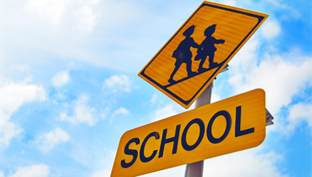 School zone traffic slign