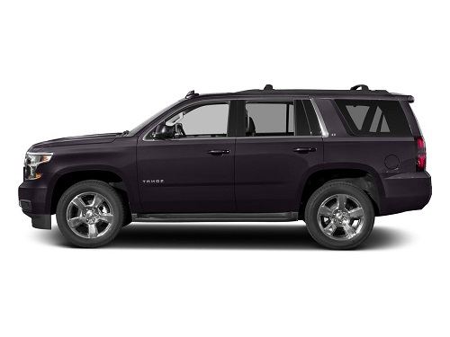 Stock image of a grey Chevrolet Tahoe