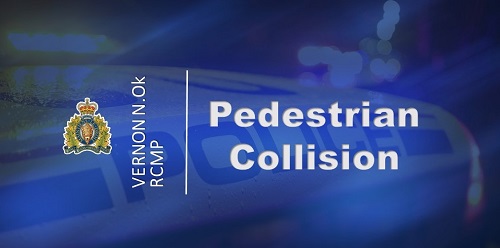 stock photo blue background pedestrian collision in text