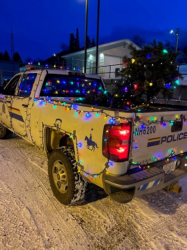 RCMP vehicle with lights