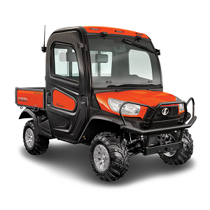 Un véhicule pour terrain accidenté orange de marque Kubota (année 2022)